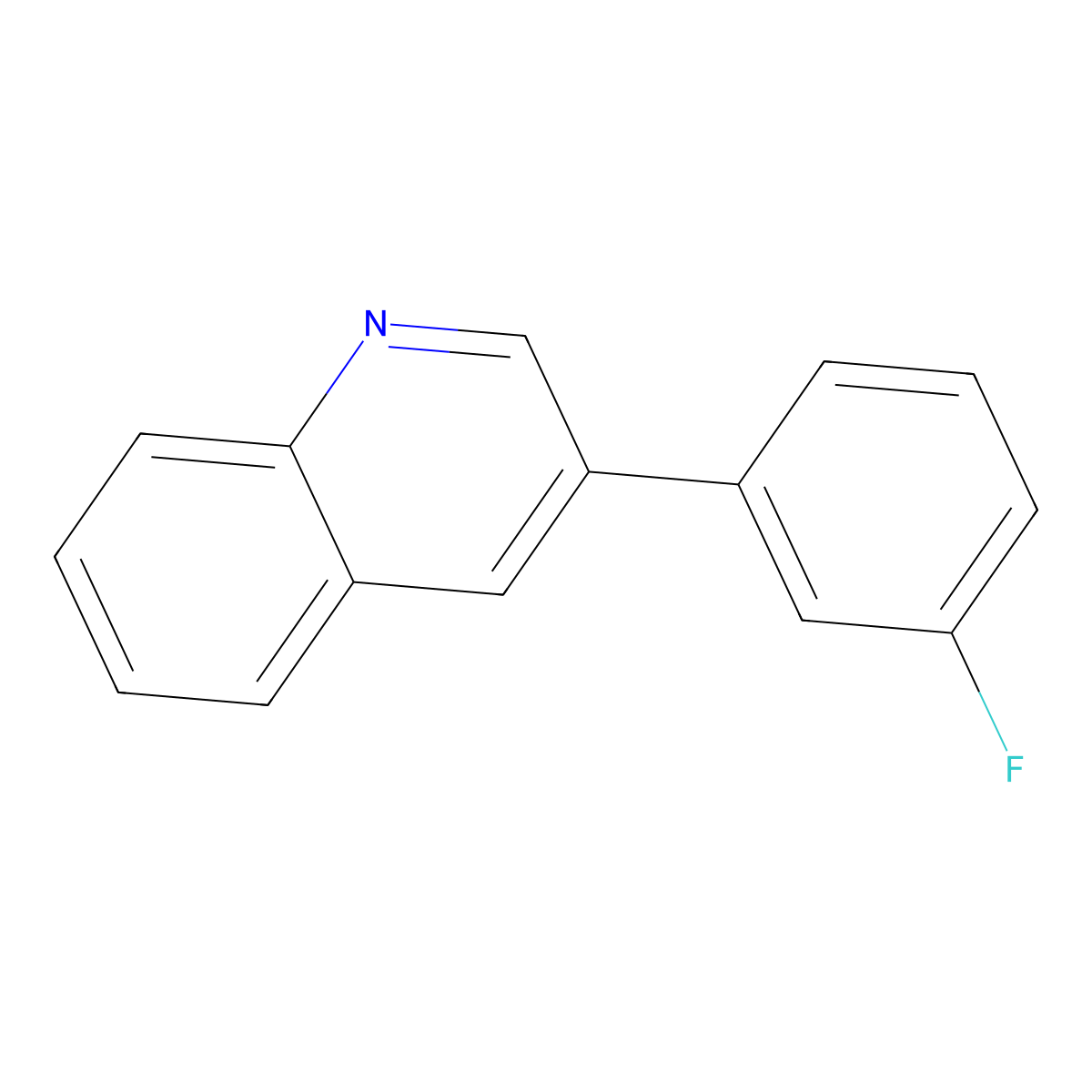 3-(3-Fluorophenyl)quinoline molecular structure, CAS 181421-88-5