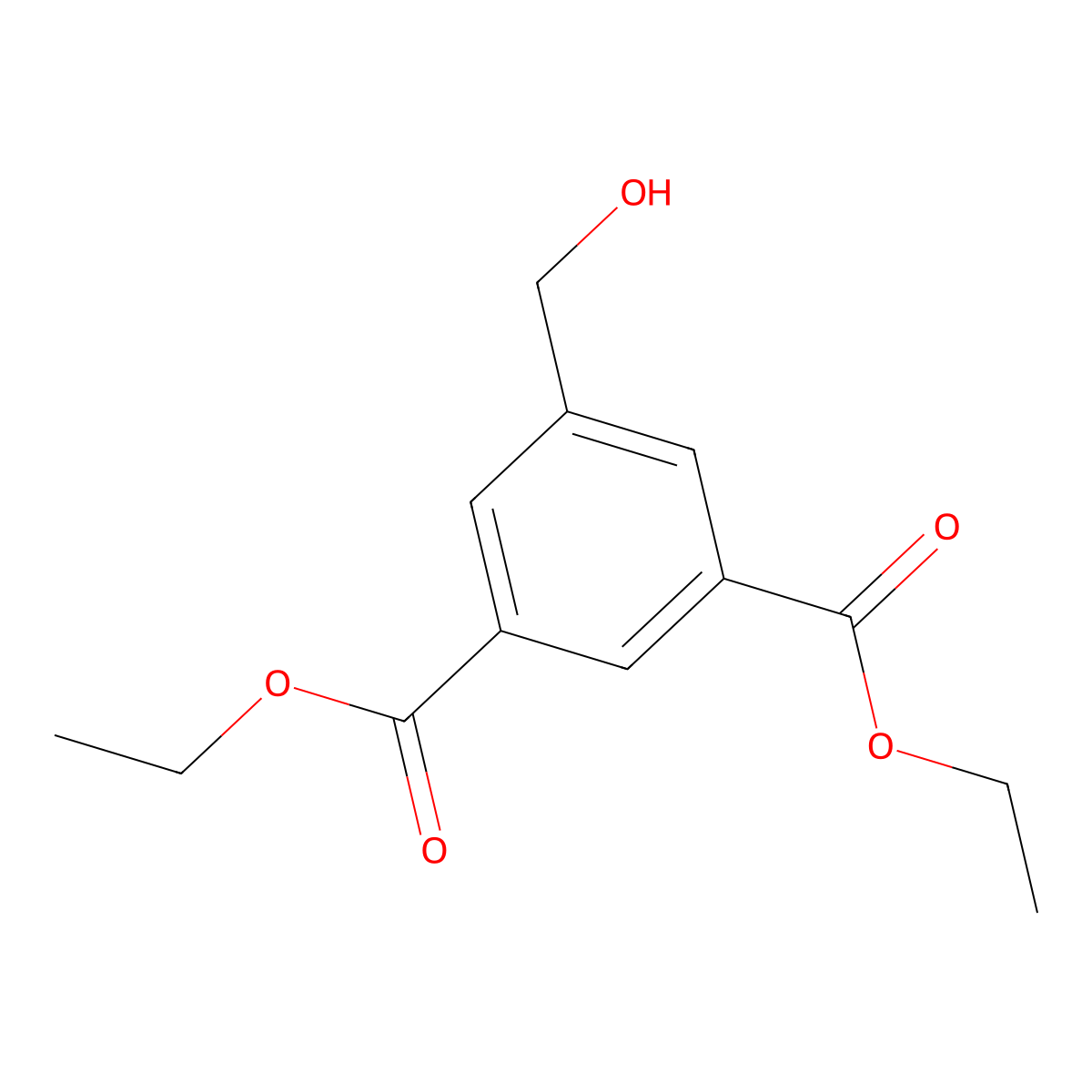 Diethyl 5-(hydroxymethyl)isophthalate molecular structure, CAS 181425-91-2