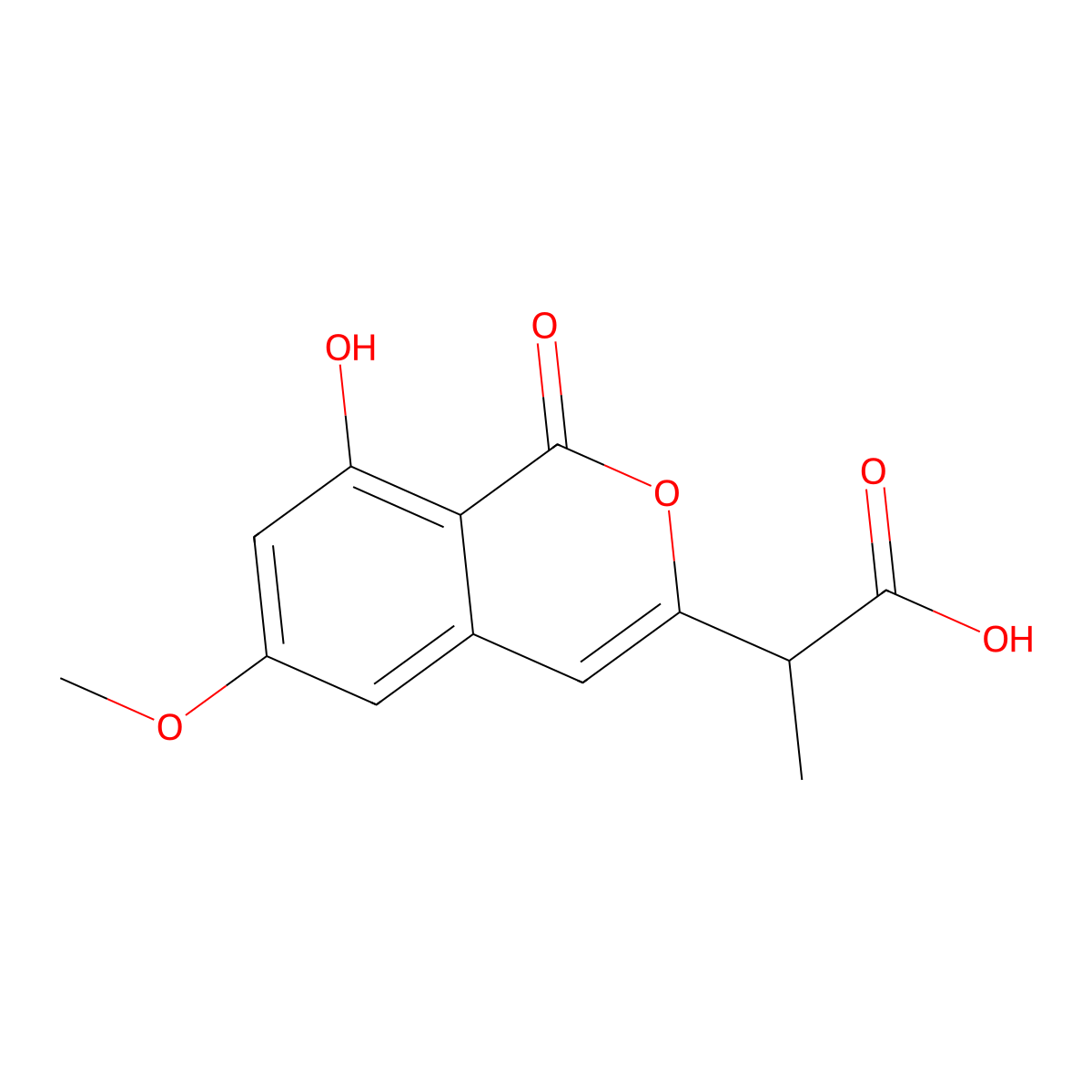Isocoumarin NM-3 molecular structure, CAS 181427-78-1