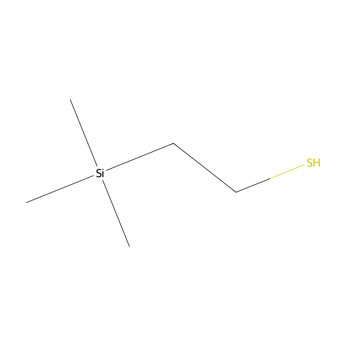 2-(Trimethylsilyl)ethanethiol molecular structure, CAS 18143-30-1