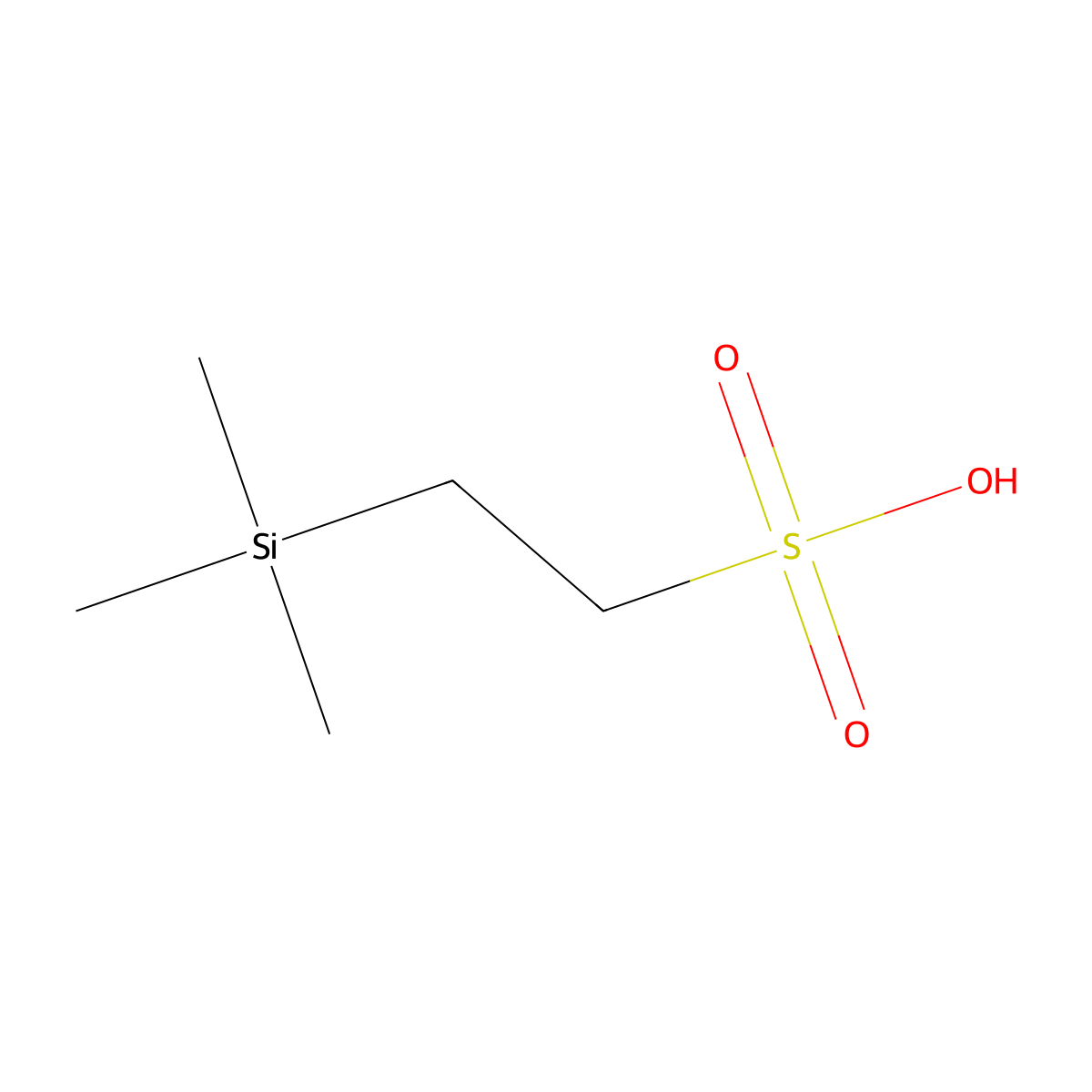 2-(Trimethylsilyl)ethane-1-sulfonic acid molecular structure, CAS 18143-38-9