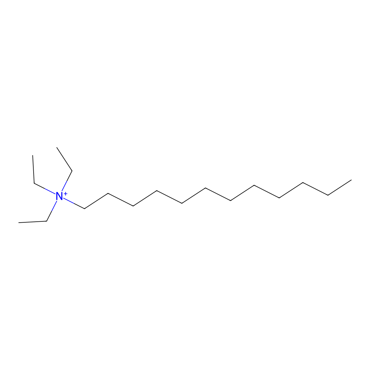 N,N,N-Triethyl-1-dodecylammonium molecular structure, CAS 18144-34-8