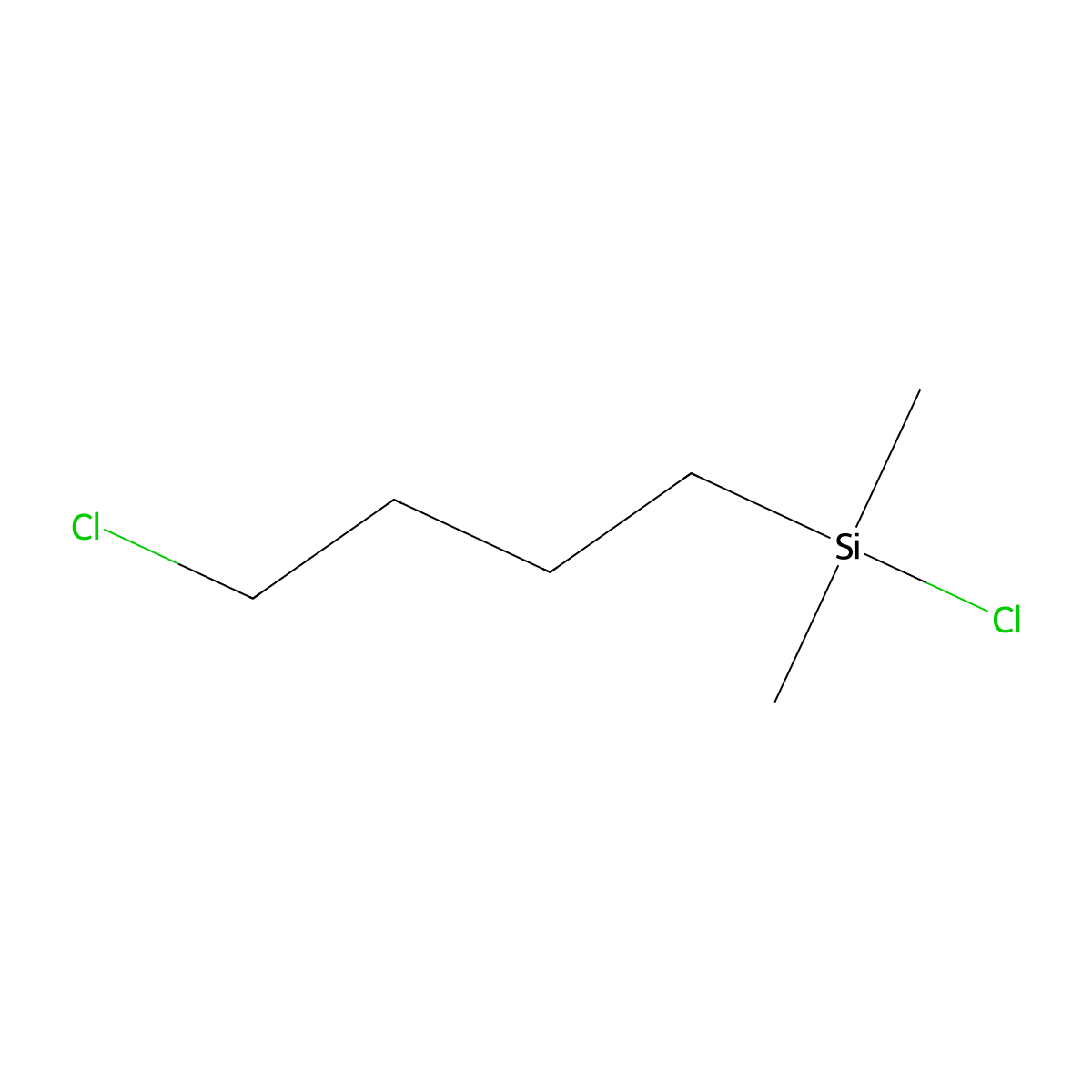 Chloro(4-chlorobutyl)dimethylsilane molecular structure, CAS 18145-84-1