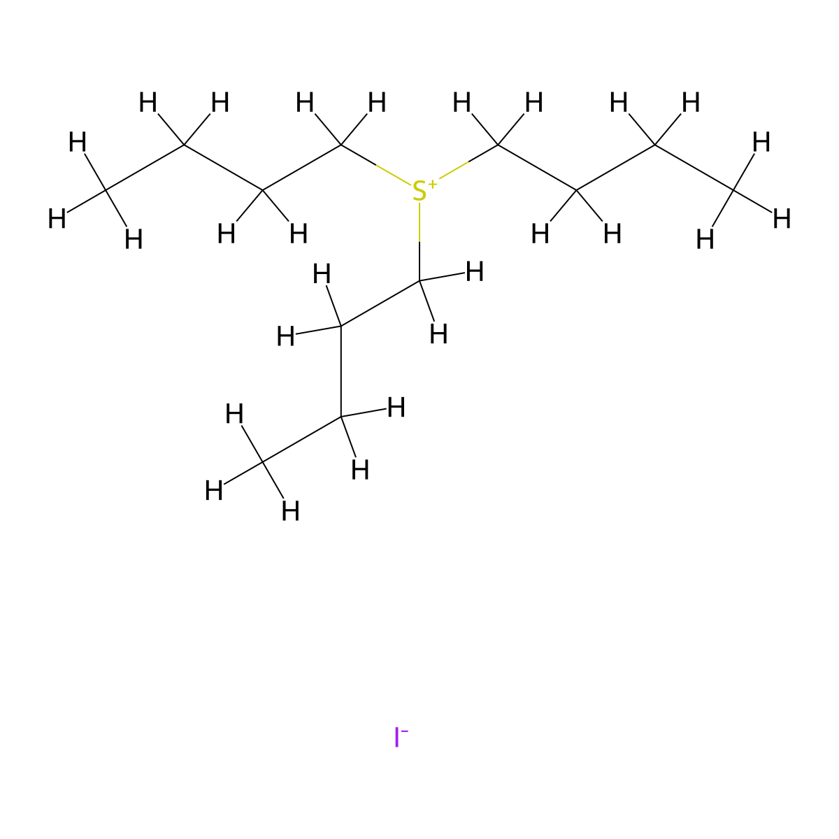 Tributylsulfonium Iodide molecular structure, CAS 18146-62-8