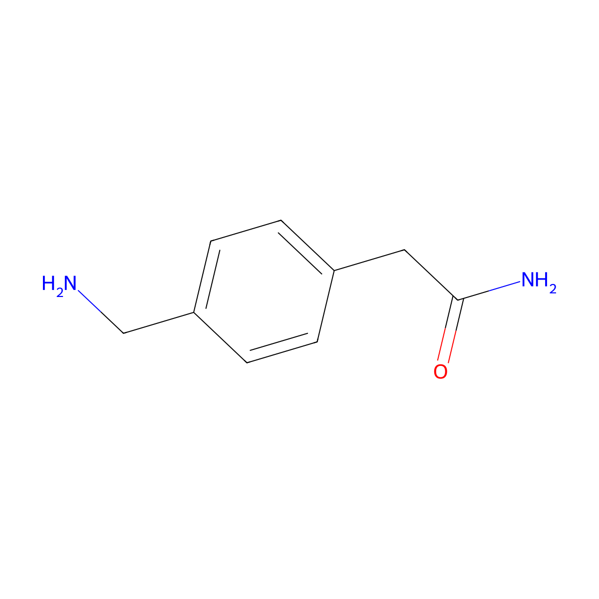 2-[4-(Aminomethyl)phenyl]acetamide molecular structure, CAS 181466-81-9