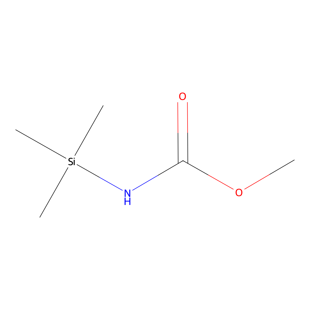 methyl N-trimethylsilylcarbamate molecular structure, CAS 18147-09-6
