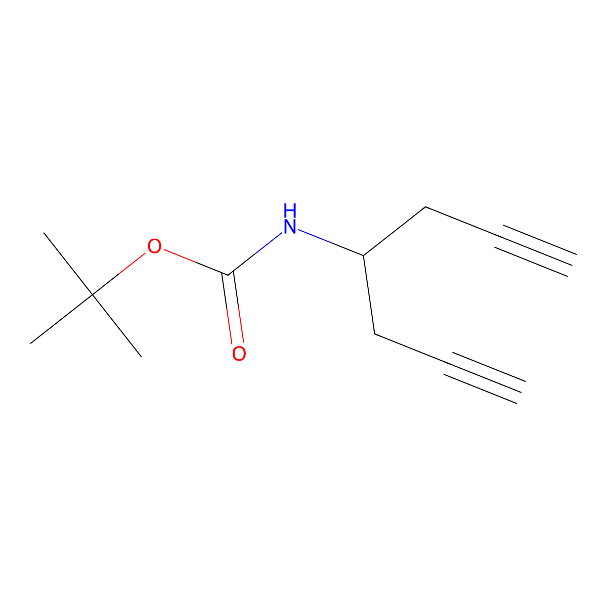 tert-Butyl hepta-1,6-diyn-4-ylcarbamate molecular structure, CAS 181478-03-5