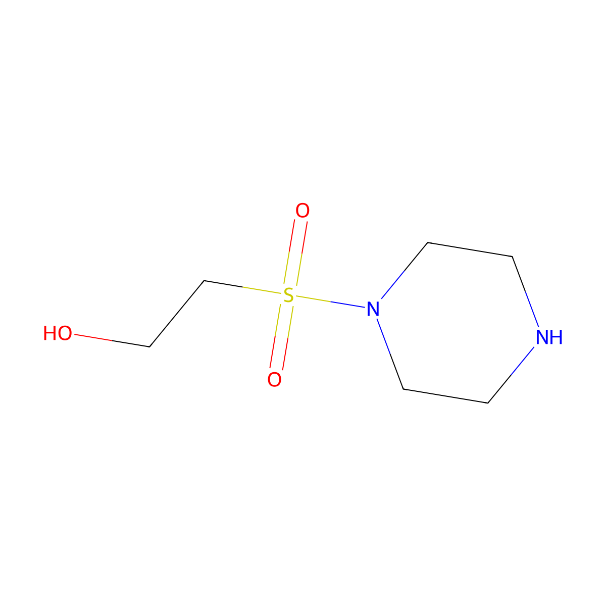 2-(1-Piperazinylsulfonyl)ethanol molecular structure, CAS 1814894-60-4
