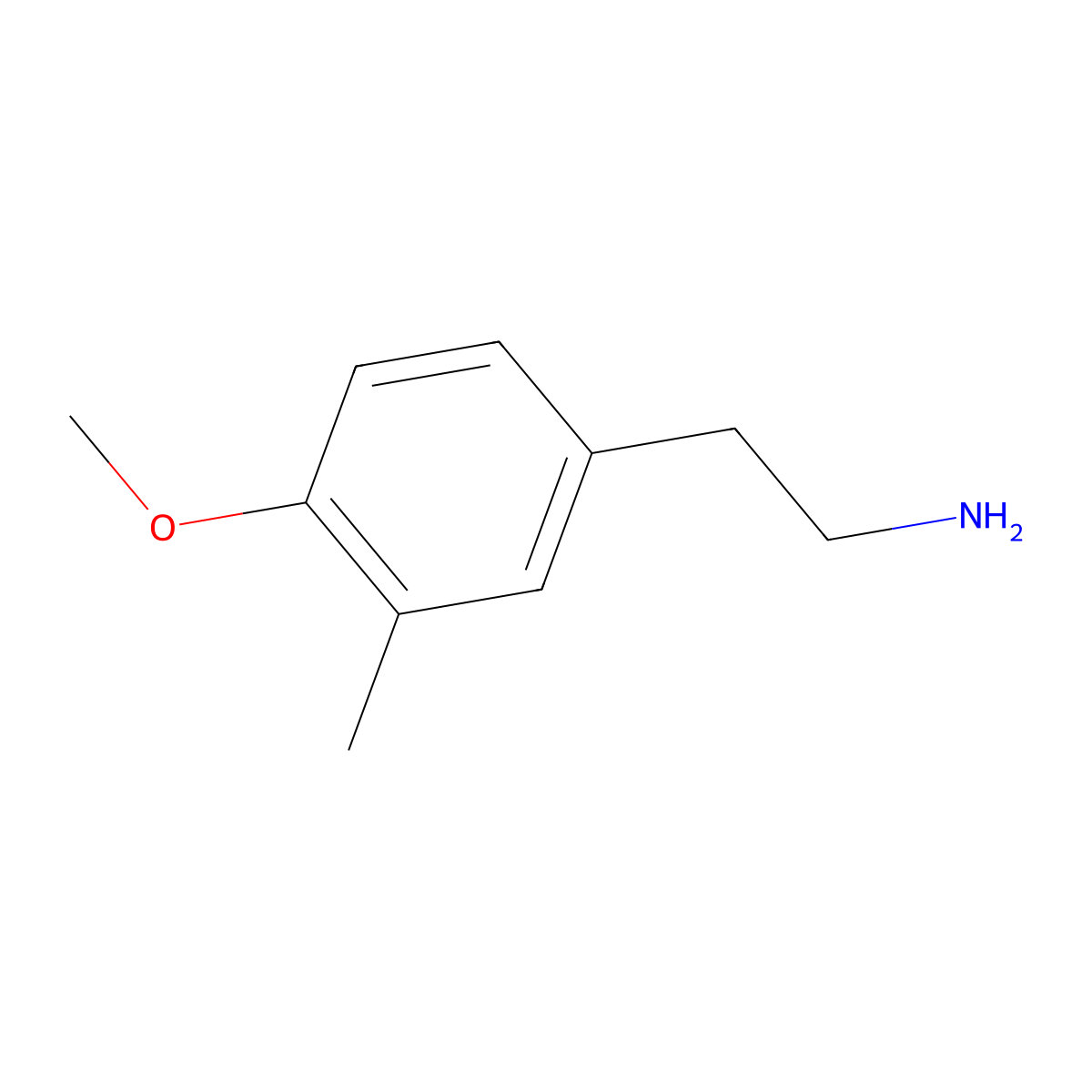2-(4-Methoxy-3-methylphenyl)ethan-1-amine molecular structure, CAS 18149-08-1