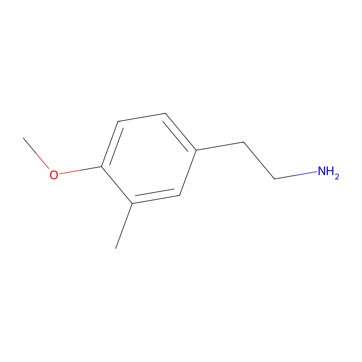 2-(4-Methoxy-3-methylphenyl)ethan-1-amine molecular structure, CAS 18149-08-1