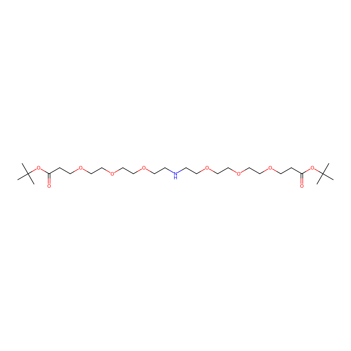 NH-bis(PEG3-t-butyl ester) molecular structure, CAS 1814901-03-5
