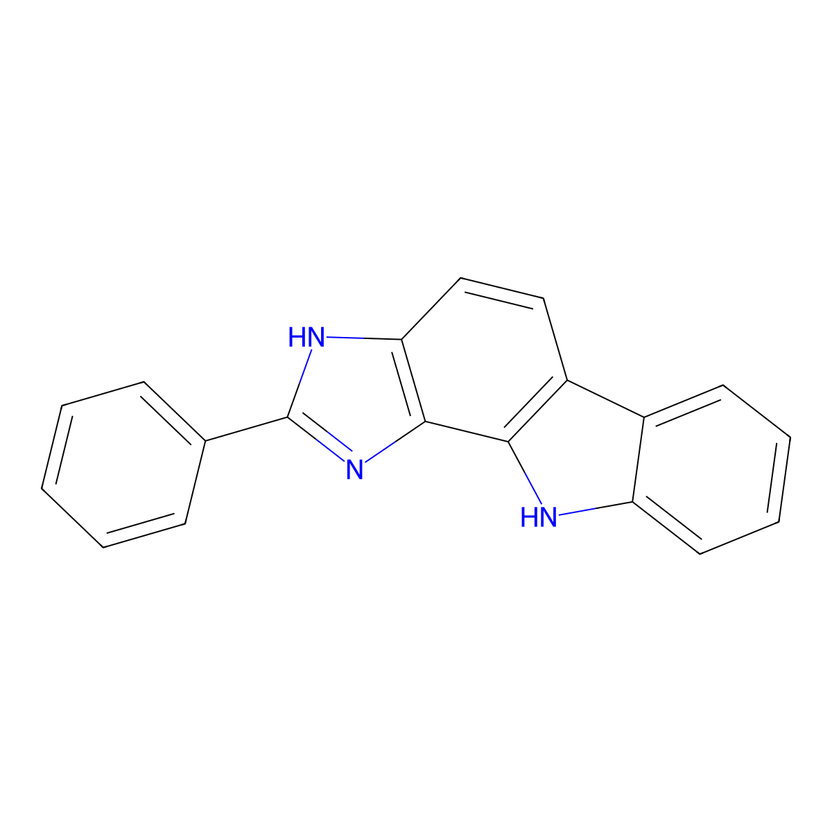 2-Phenyl-1,10-dihydroimidazo[4,5-A]carbazole molecular structure, CAS 1814934-91-2