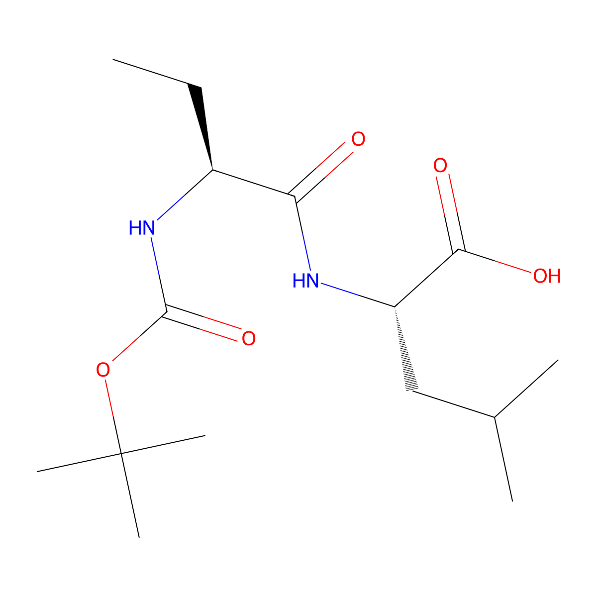 ((S)-2-((tert-butoxycarbonyl)amino)butanoyl)-L-leucine molecular structure, CAS 1814938-38-9