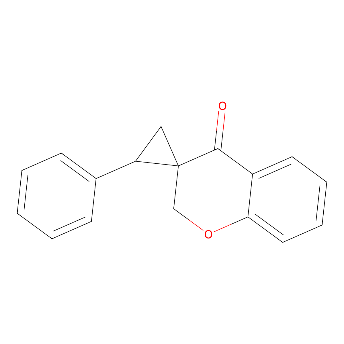 3-(1-phenylspirocyclopropyl)-2,3-dihydro-4H-chromen-4-one molecular structure, CAS 181511-71-7