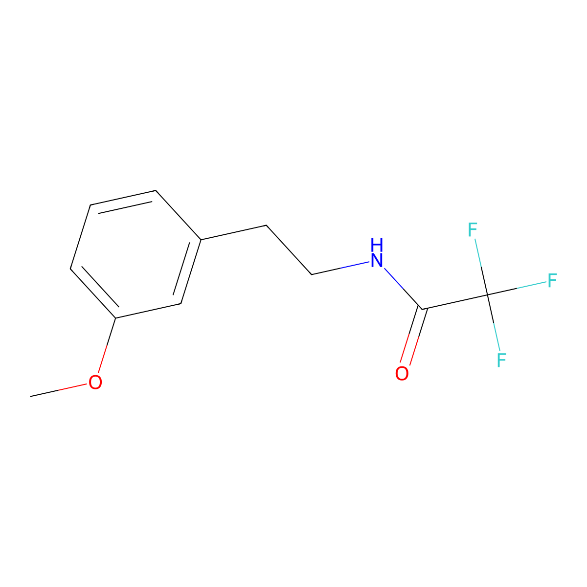 Acetamide, 2,2,2-trifluoro-N-[2-(3-methoxyphenyl)ethyl]- molecular structure, CAS 181514-34-1
