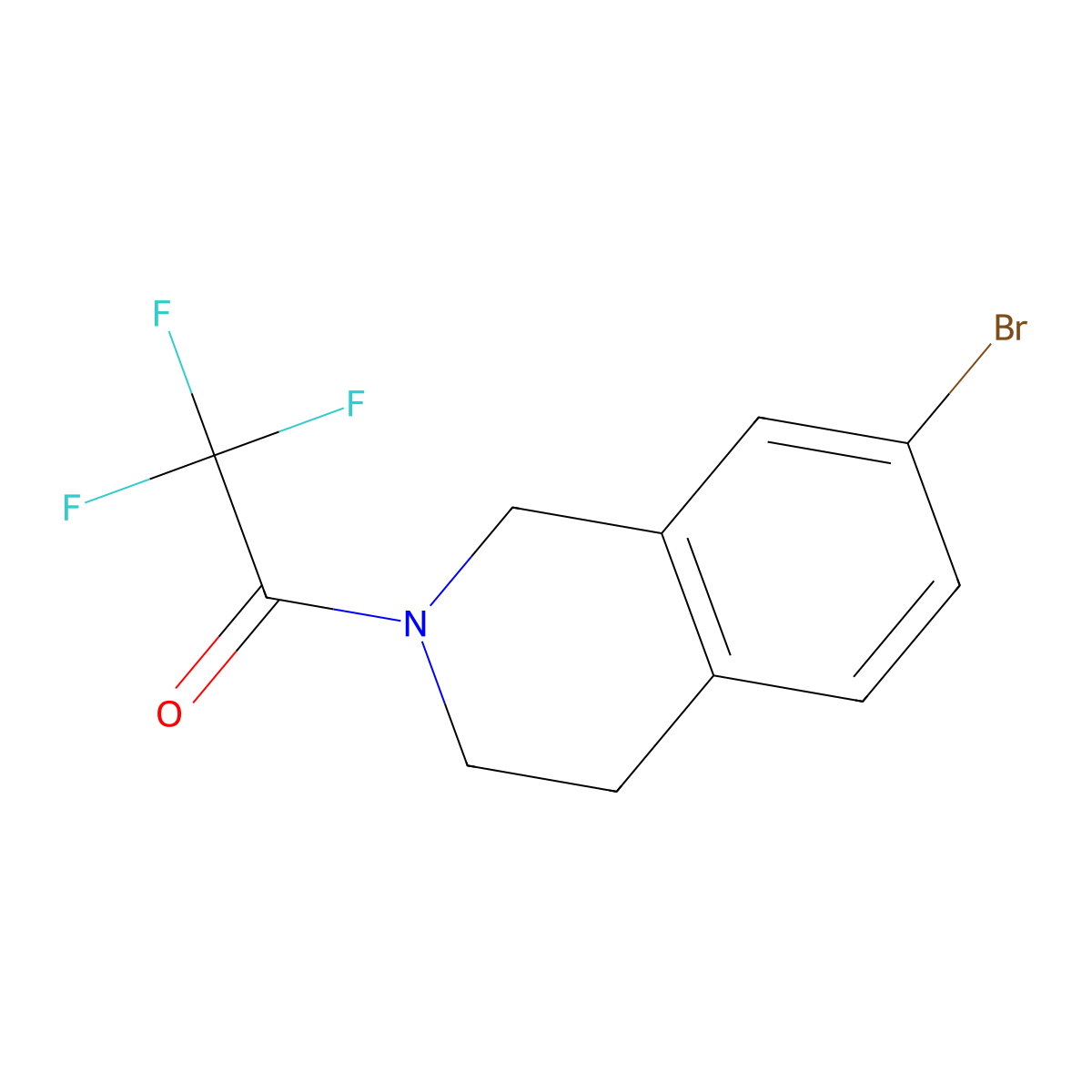 1-(7-Bromo-3,4-dihydroisoquinolin-2(1H)-yl)-2,2,2-trifluoroethanone molecular structure, CAS 181514-35-2