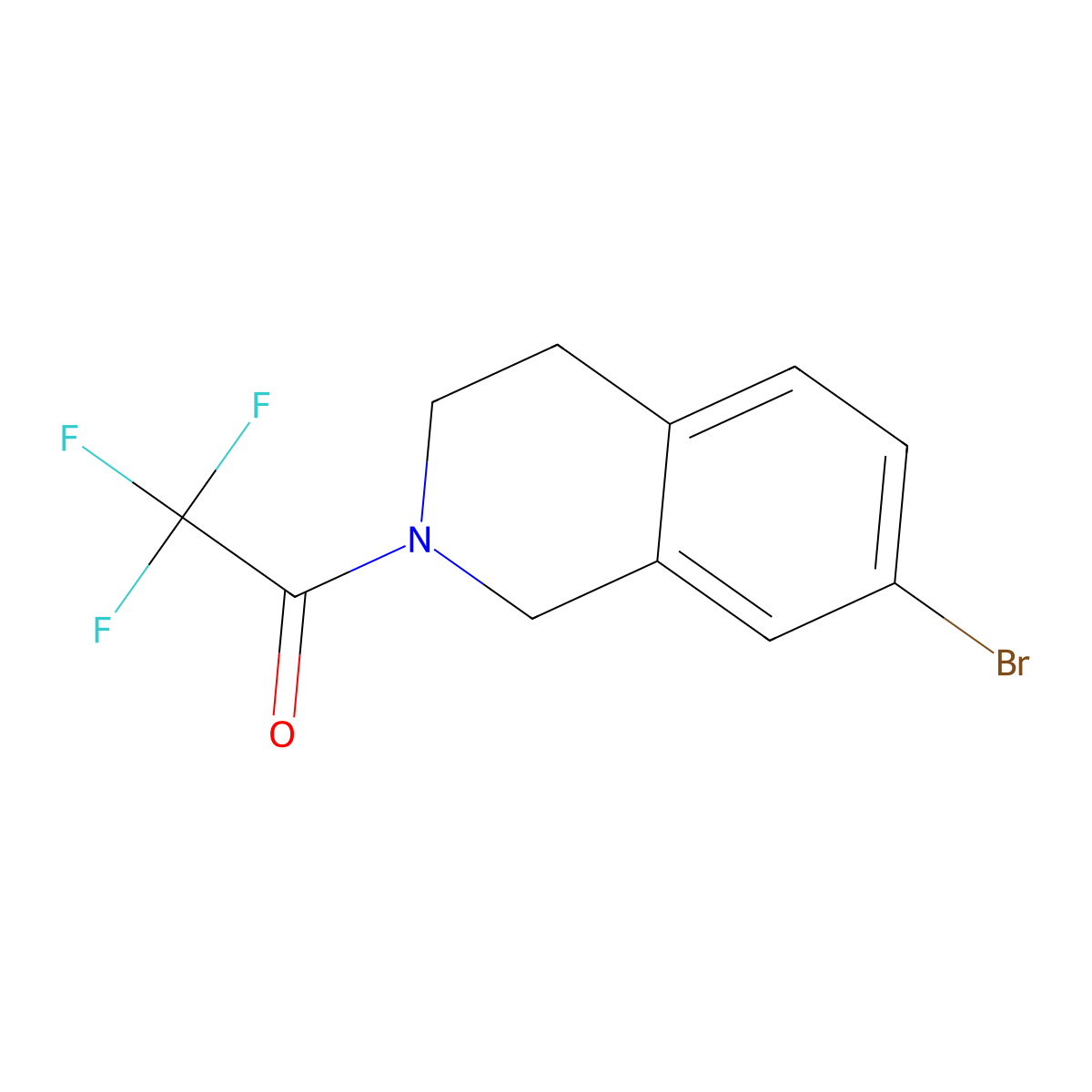 1-(7-Bromo-3,4-dihydroisoquinolin-2(1H)-yl)-2,2,2-trifluoroethanone molecular structure, CAS 181514-35-2