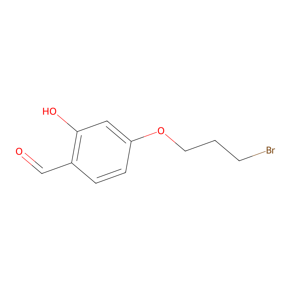 4-(3-Bromopropoxy)-2-hydroxybenzaldehyde molecular structure, CAS 181516-78-9