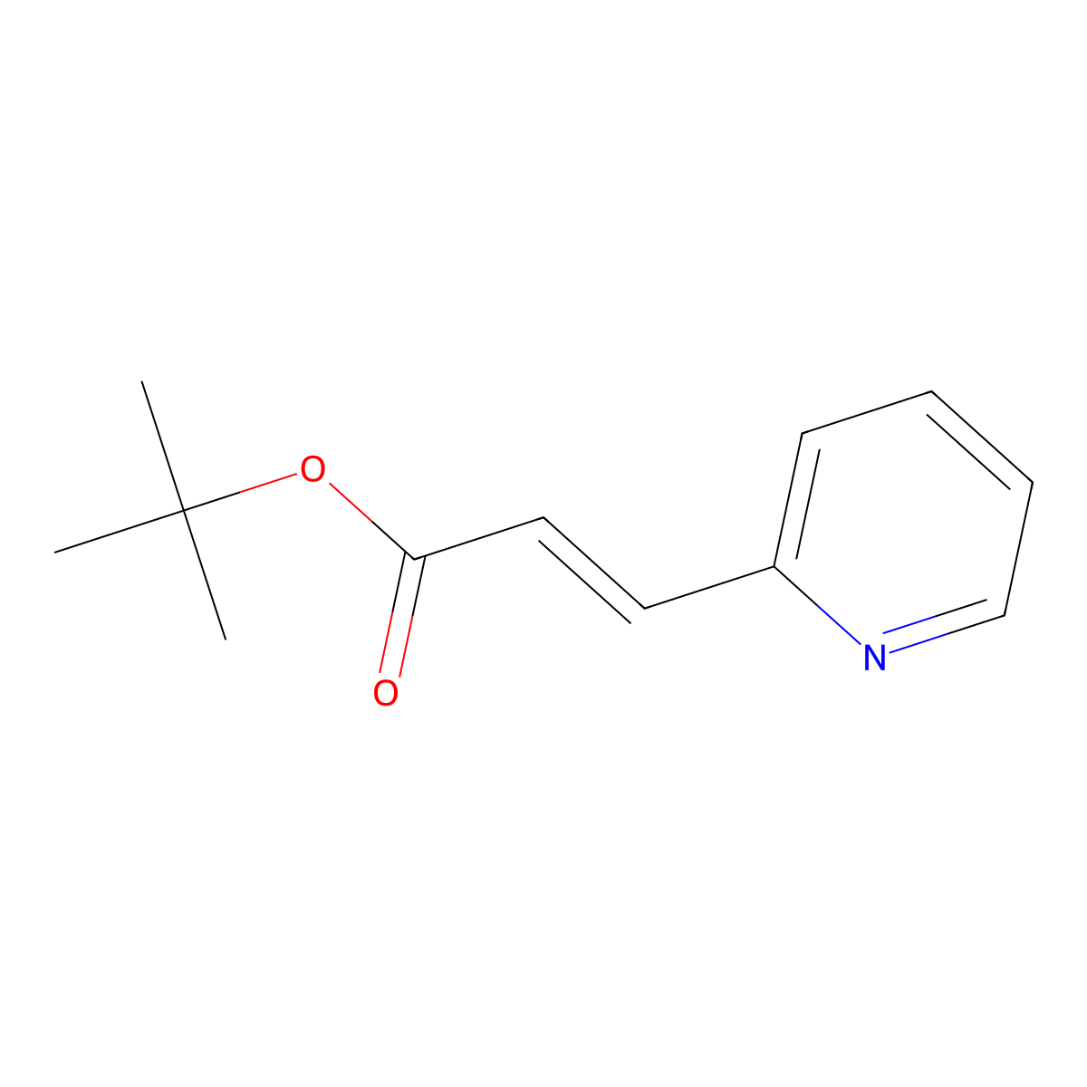 (E)-tert-Butyl 3-(pyridin-2-yl)acrylate molecular structure, CAS 181517-75-9