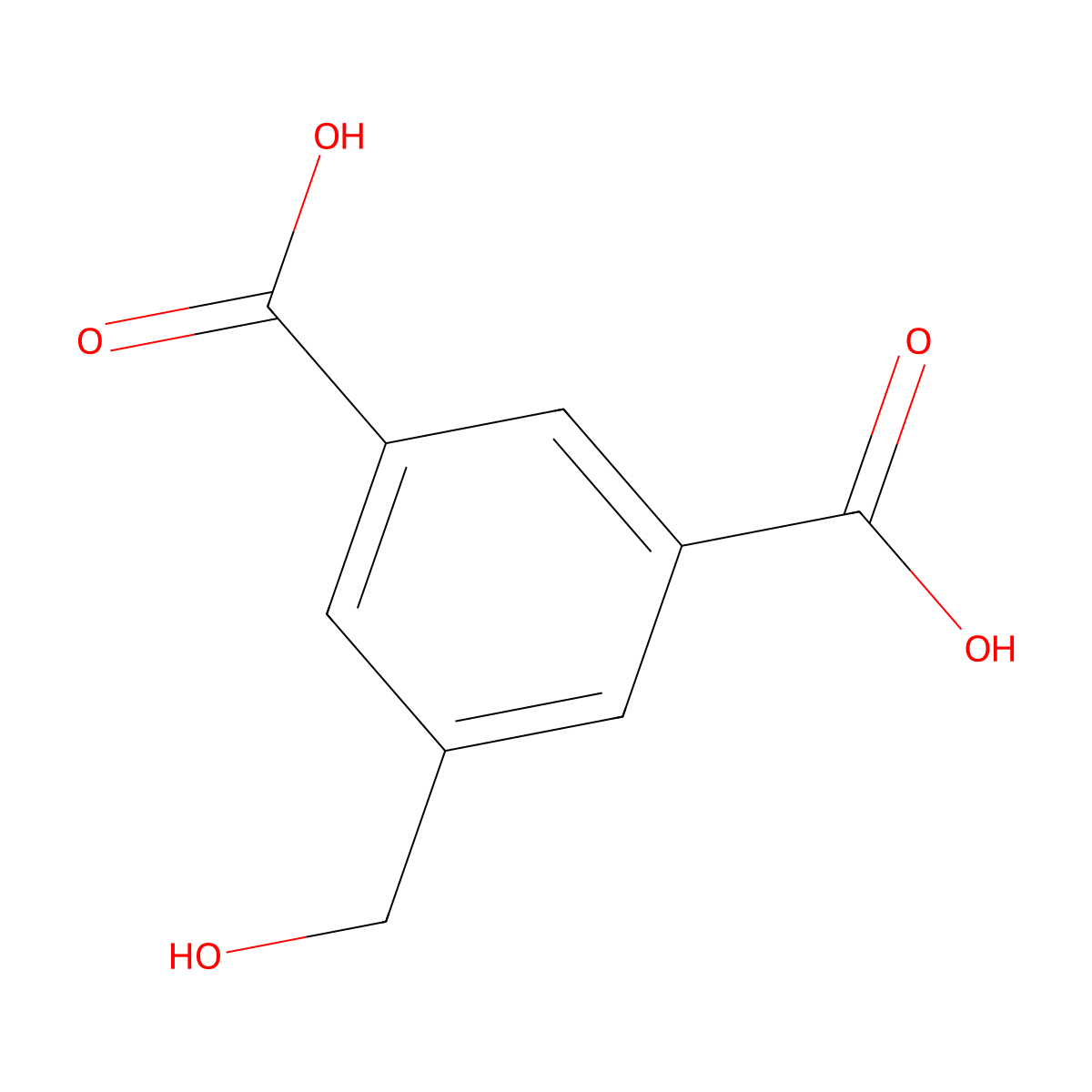5-(Hydroxymethyl)isophthalic acid molecular structure, CAS 181522-18-9