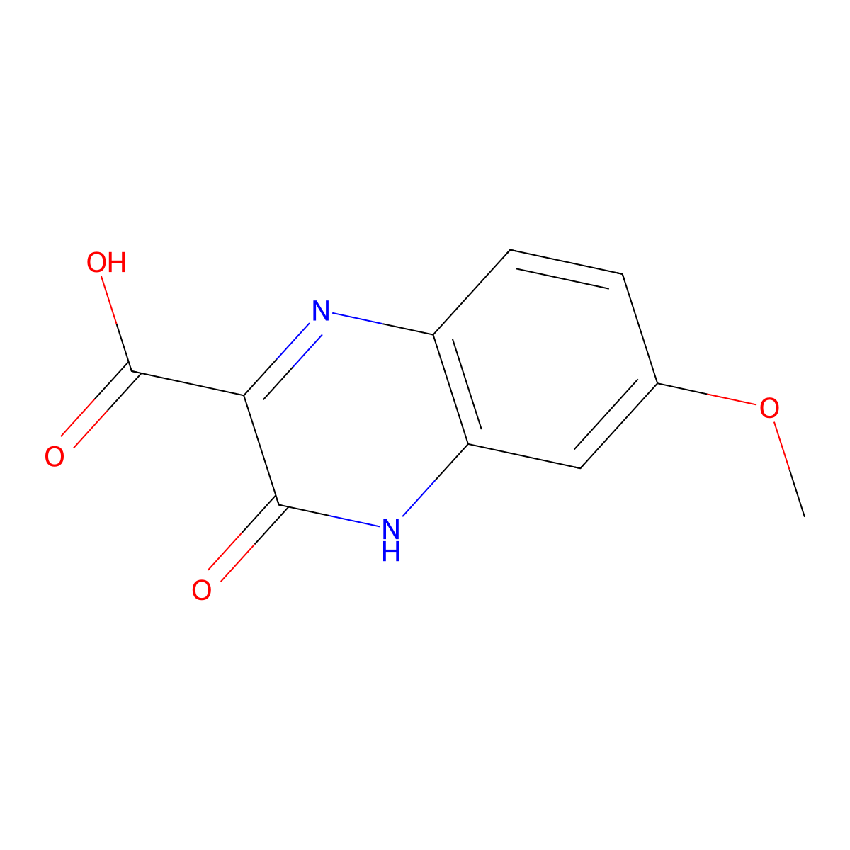 6-Methoxy-3-oxo-3,4-dihydroquinoxaline-2-carboxylic acid molecular structure, CAS 181529-97-5