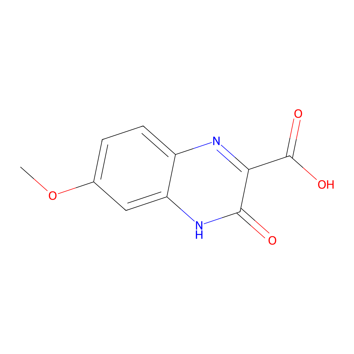 6-Methoxy-3-oxo-3,4-dihydroquinoxaline-2-carboxylic acid molecular structure, CAS 181529-97-5