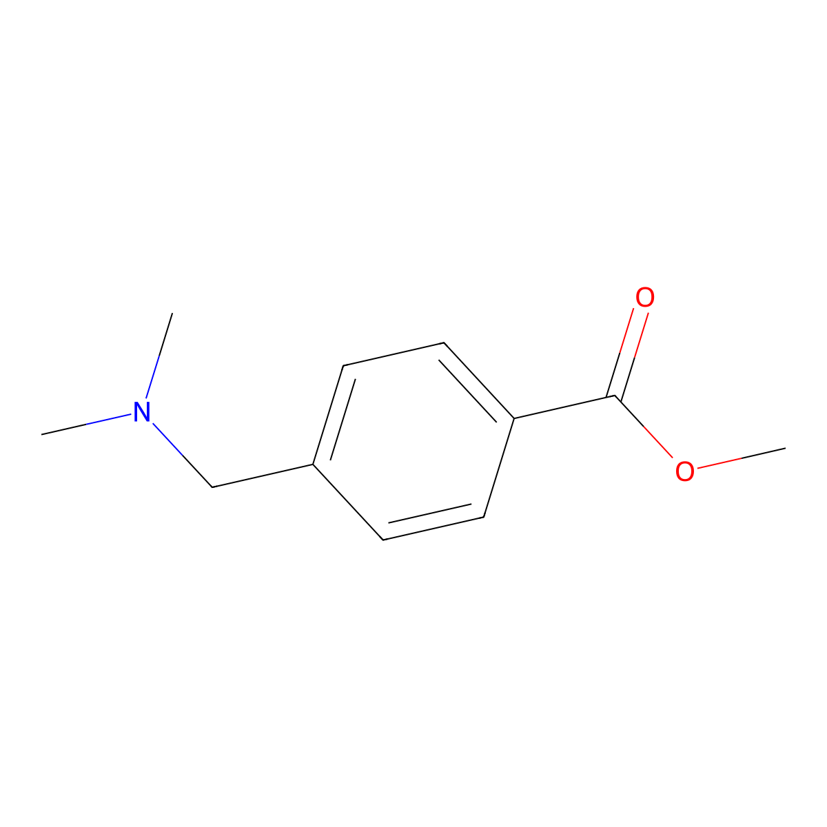 Methyl 4-((dimethylamino)methyl)benzoate molecular structure, CAS 18153-53-2
