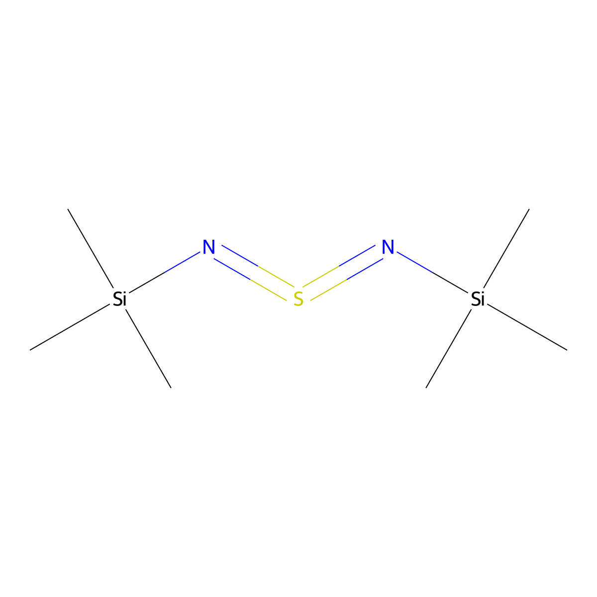Bis(trimethylsilyl)sulfur diimide molecular structure, CAS 18156-25-7