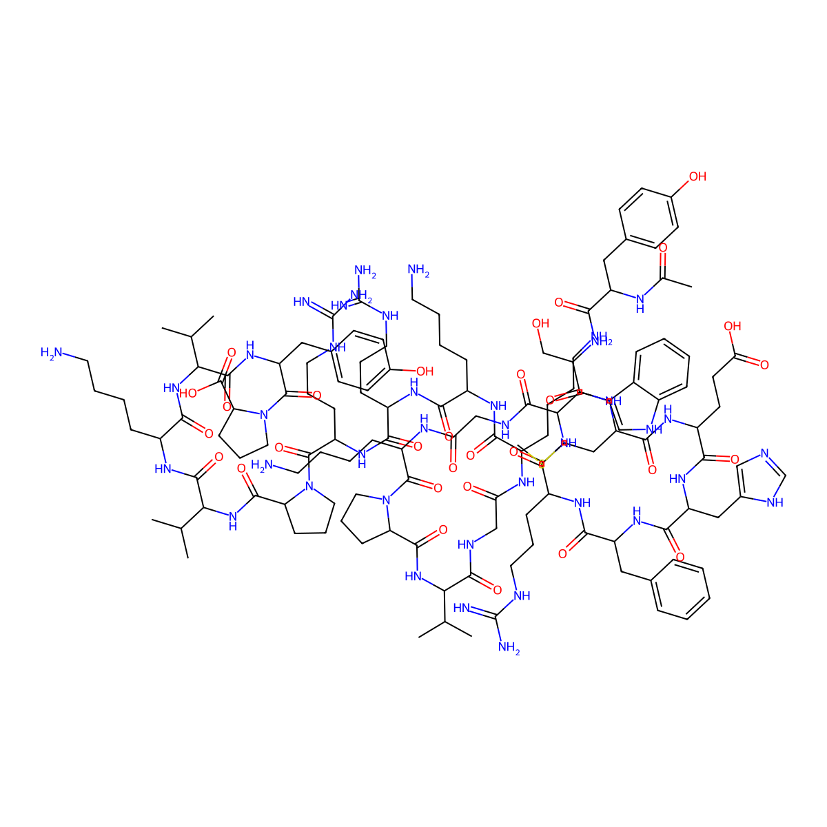 Acetyl-ACTH (2-24) (human, bovine, rat) molecular structure, CAS 1815617-98-1