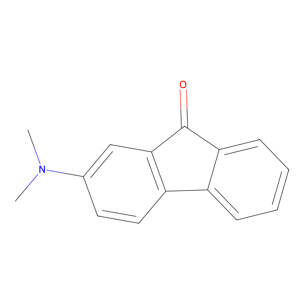 2-Dimethylamino-9-fluorenone molecular structure, CAS 18158-43-5