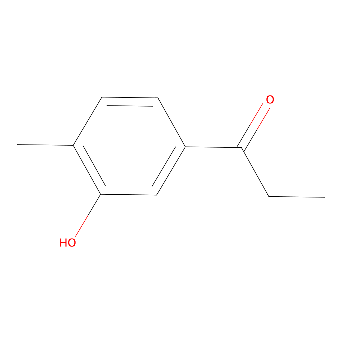 1-(3-Hydroxy-4-methylphenyl)-1-propanone molecular structure, CAS 18158-56-0