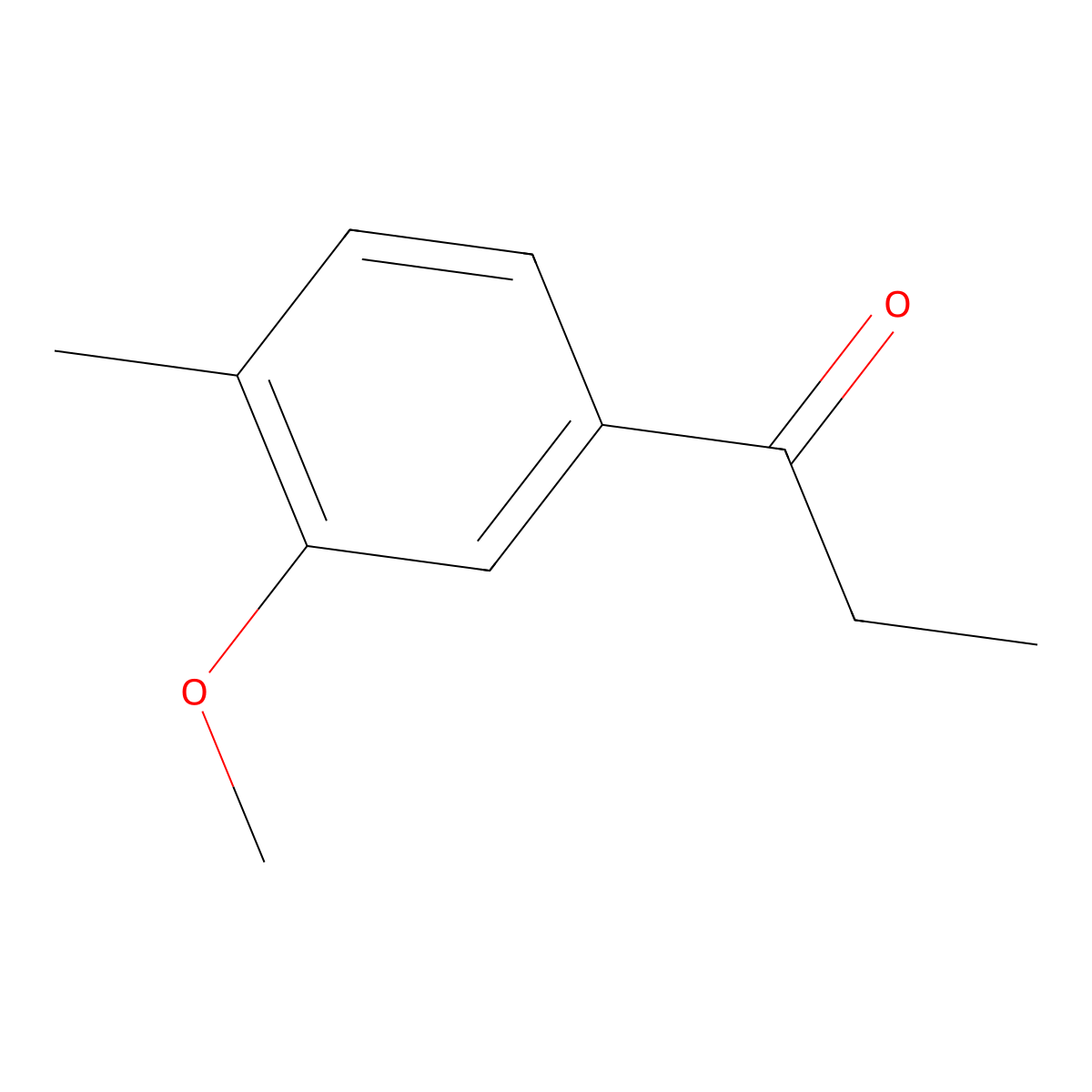 1-Propanone, 1-(3-methoxy-4-methylphenyl)- molecular structure, CAS 18158-58-2