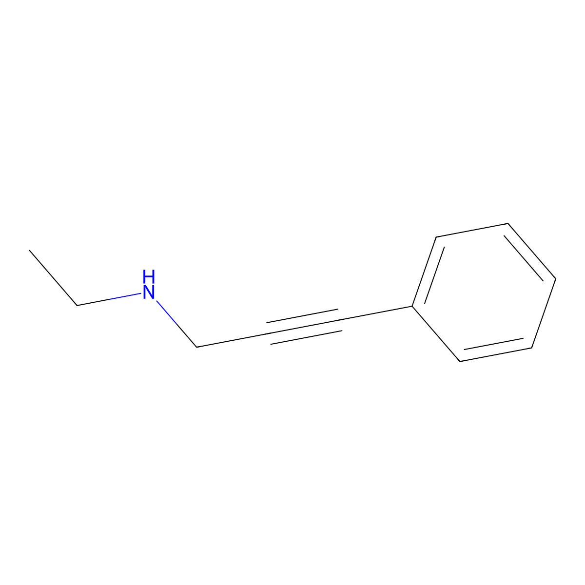 N-ethyl-3-phenylprop-2-yn-1-amine molecular structure, CAS 18158-60-6