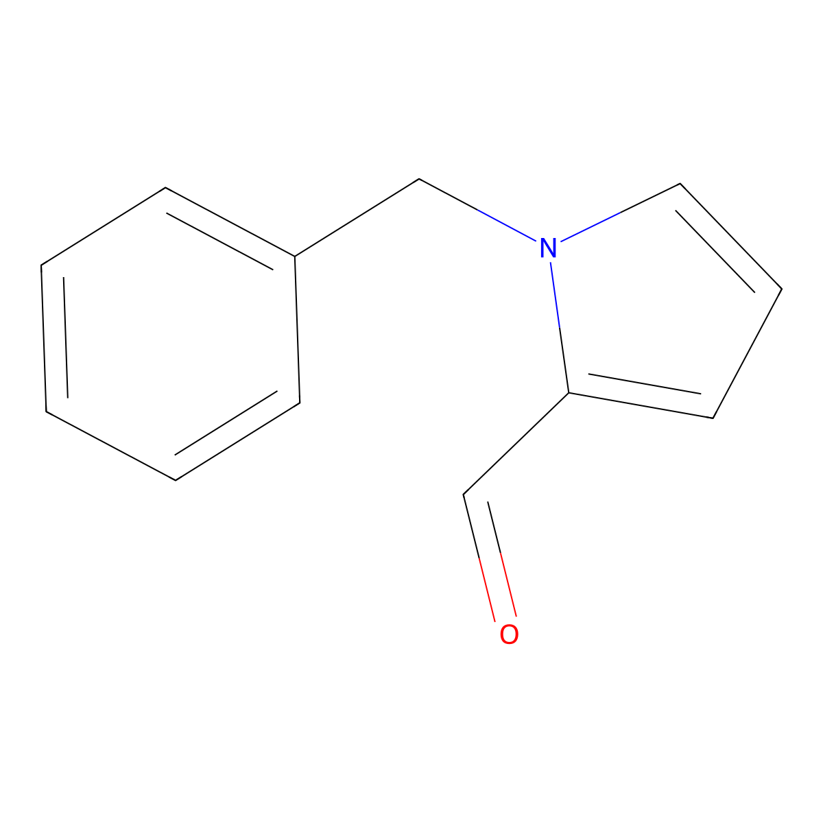 1-benzyl-1H-pyrrole-2-carbaldehyde molecular structure, CAS 18159-24-5