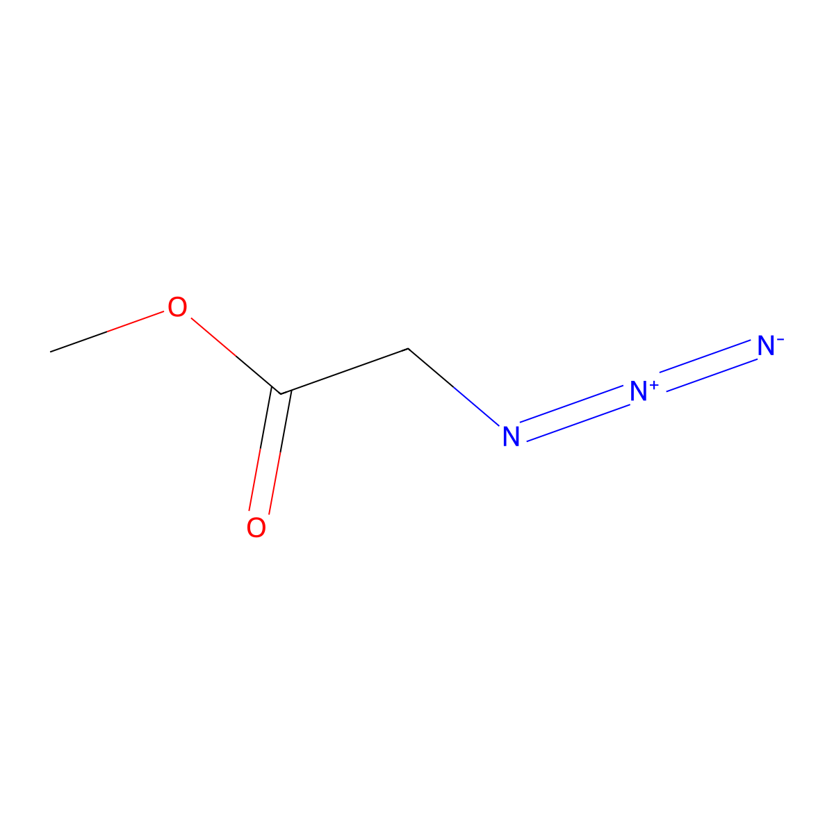 Methyl 2-azidoacetate molecular structure, CAS 1816-92-8