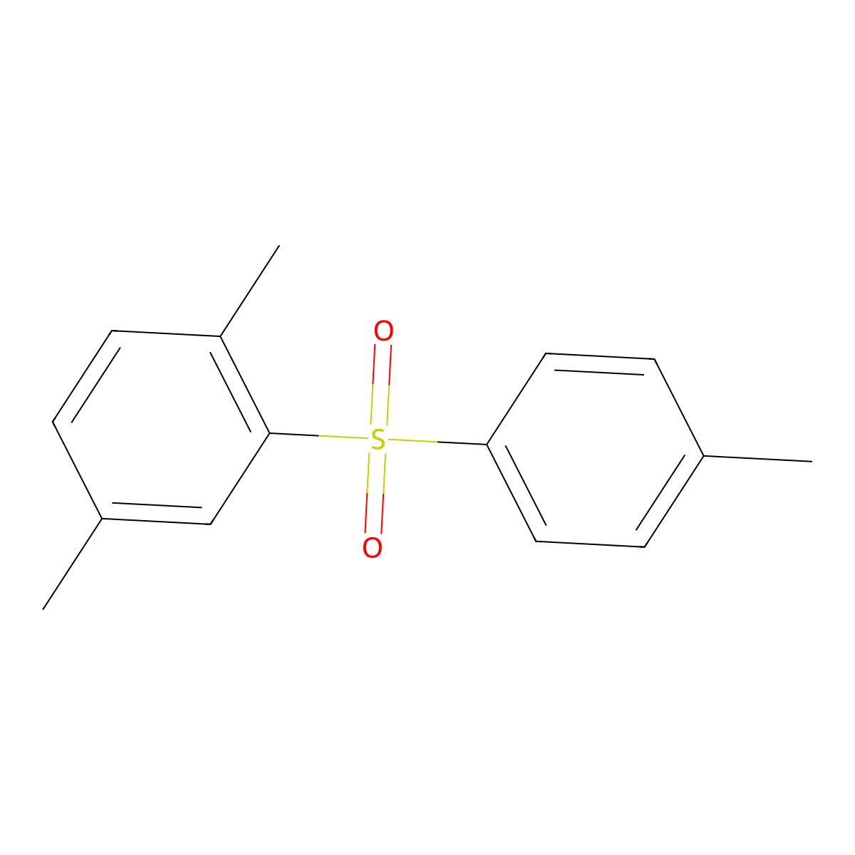 Benzene, 1,4-dimethyl-2-[(4-methylphenyl)sulfonyl]- molecular structure, CAS 1816-96-2