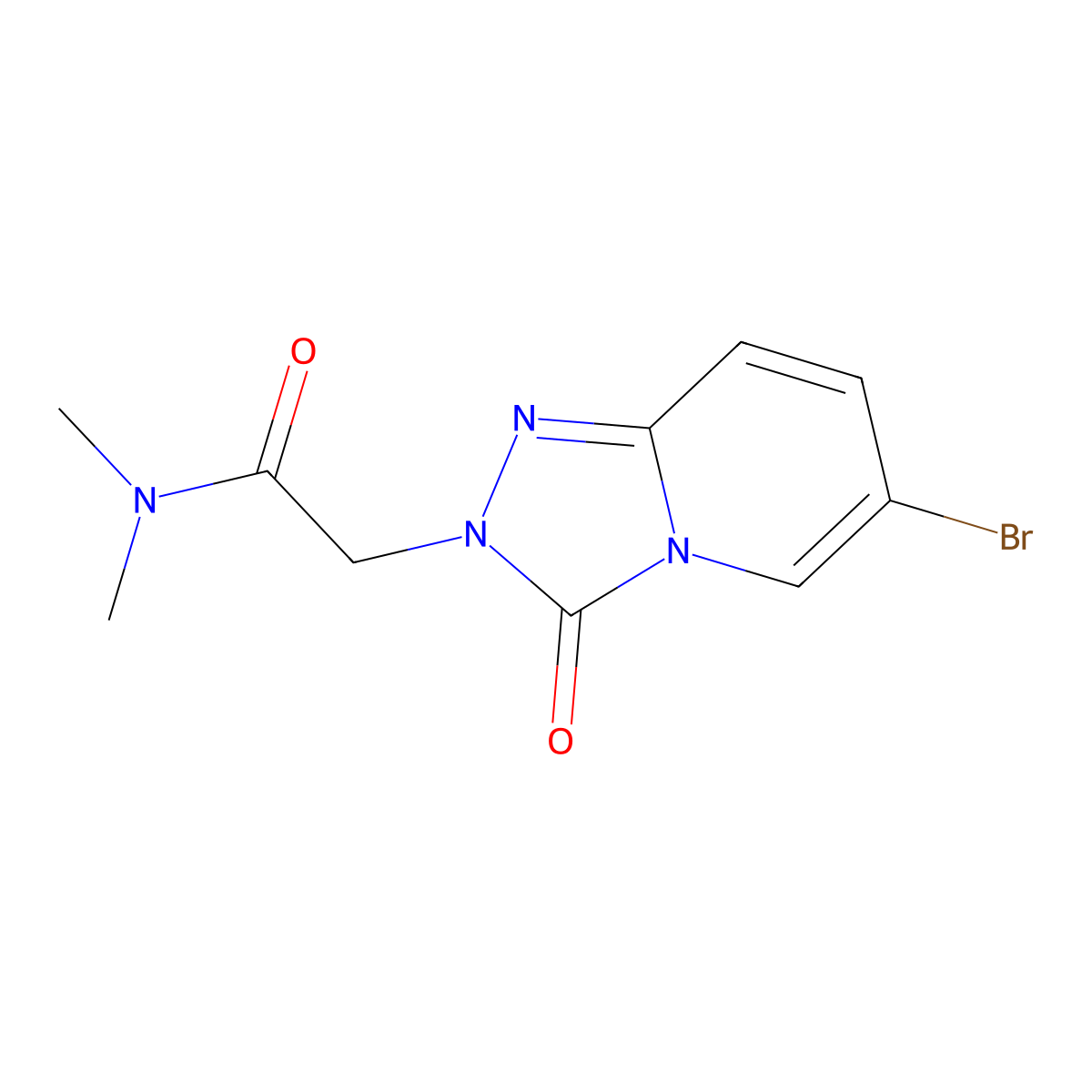 2-(6-Bromo-3-oxo-[1,2,4]triazolo[4,3-A]pyridin-2(3H)-YL)-N,N-dimethylacetamide molecular structure, CAS 1816253-34-5