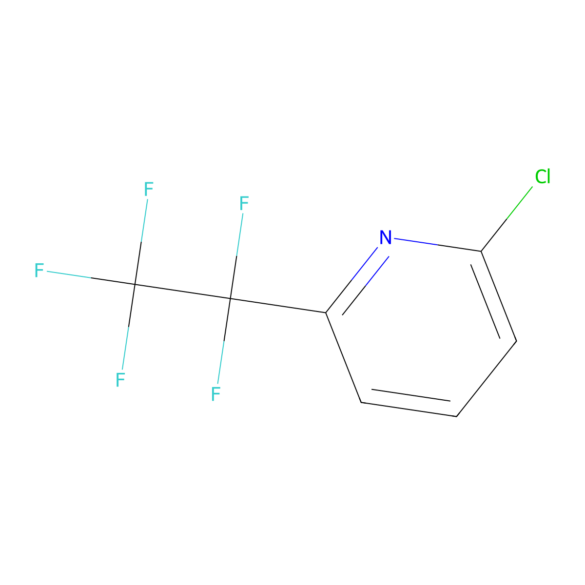 2-Chloro-6-(pentafluoroethyl)pyridine molecular structure, CAS 1816282-50-4