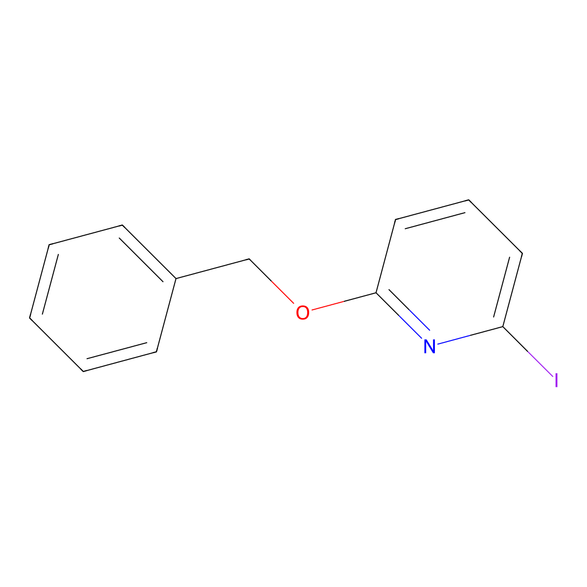 2-(Benzyloxy)-6-iodopyridine molecular structure, CAS 1816293-42-1