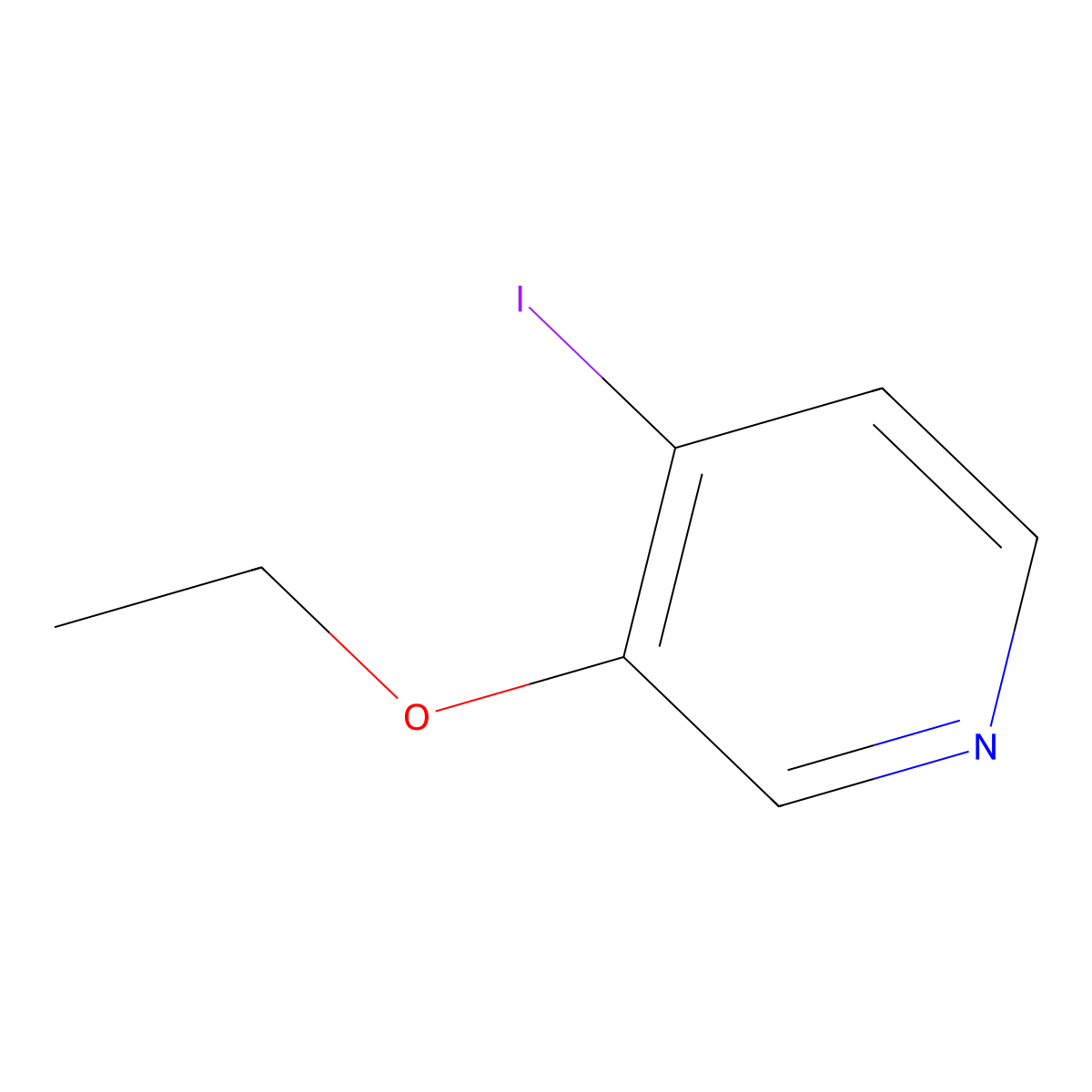 3-Ethoxy-4-iodopyridine molecular structure, CAS 1816293-49-8