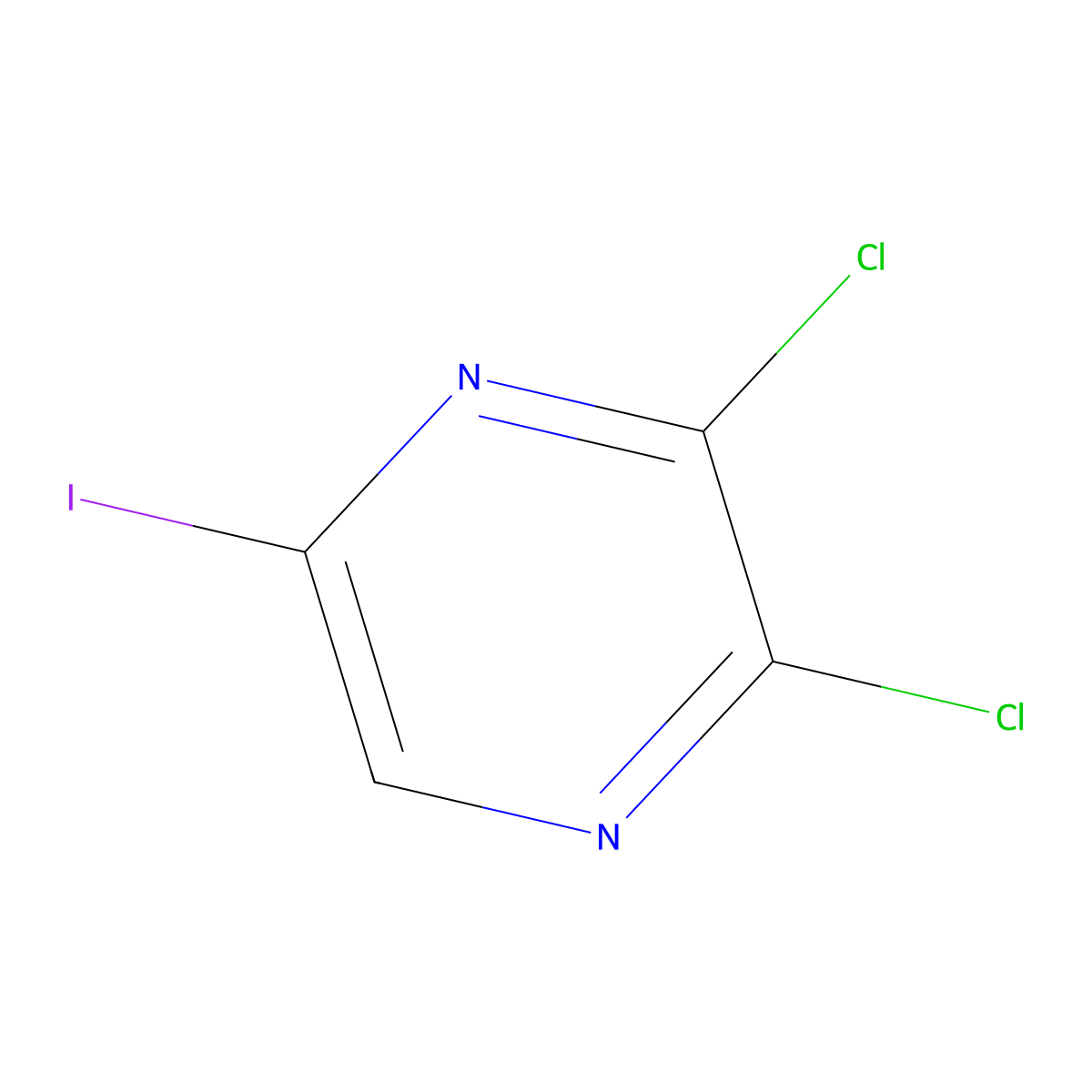 2,3-Dichloro-5-iodopyrazine molecular structure, CAS 1816294-11-7