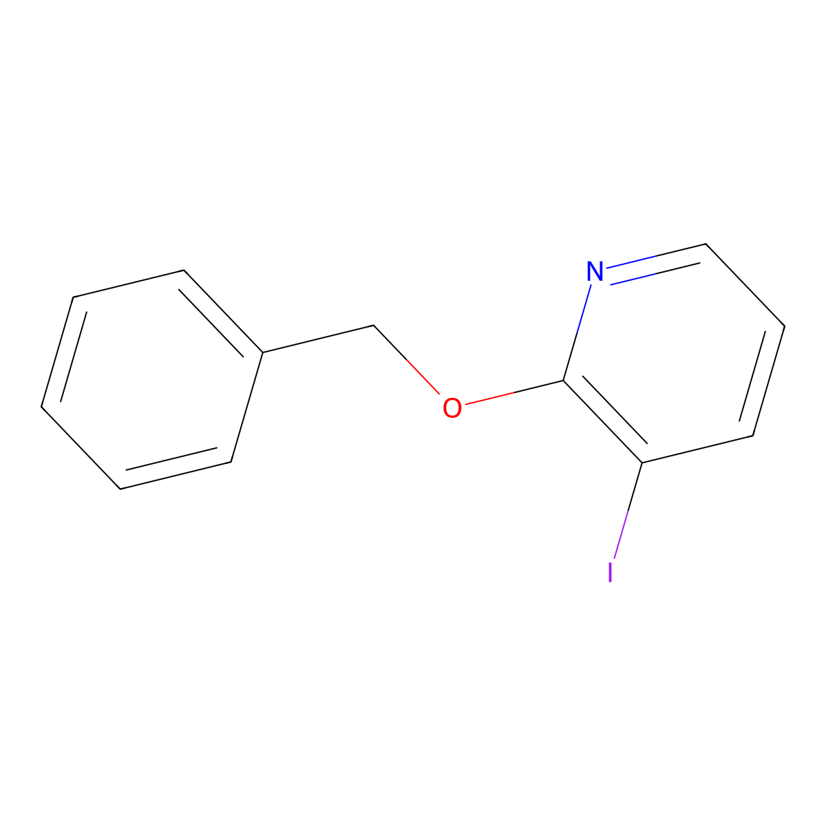 2-(Benzyloxy)-3-iodopyridine molecular structure, CAS 1816294-20-8