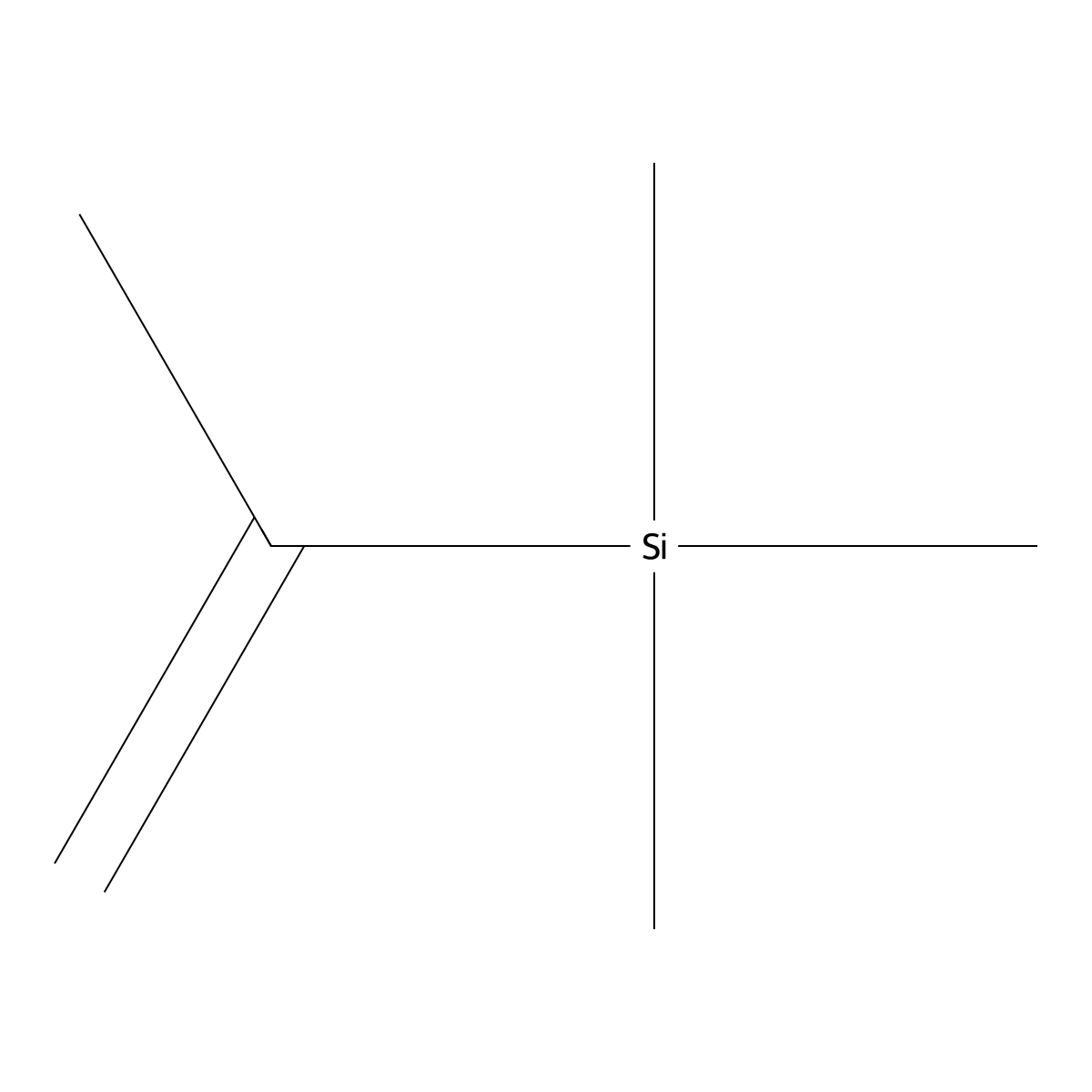 2-Propenyltrimethylsilane molecular structure, CAS 18163-07-0