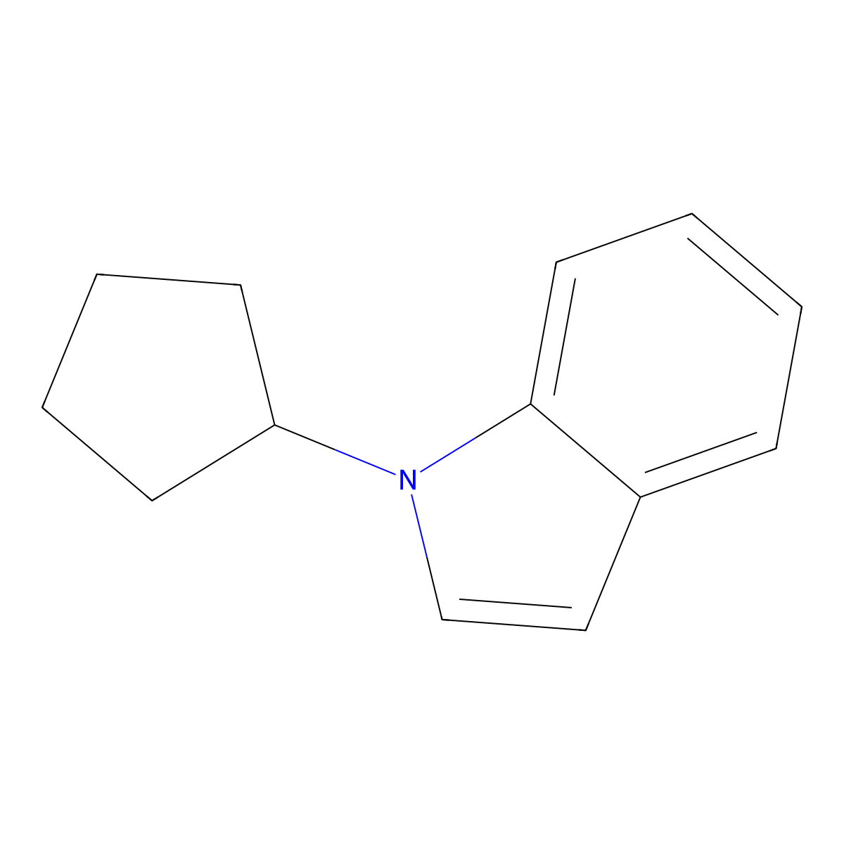 1-Cyclopentyl-1H-indole molecular structure, CAS 1816307-88-6