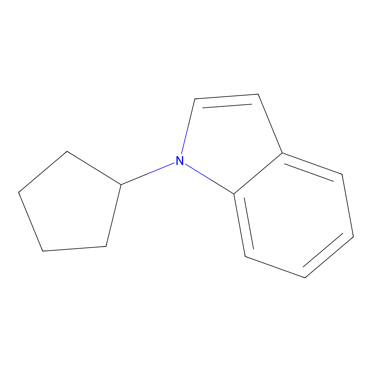 1-Cyclopentyl-1H-indole molecular structure, CAS 1816307-88-6