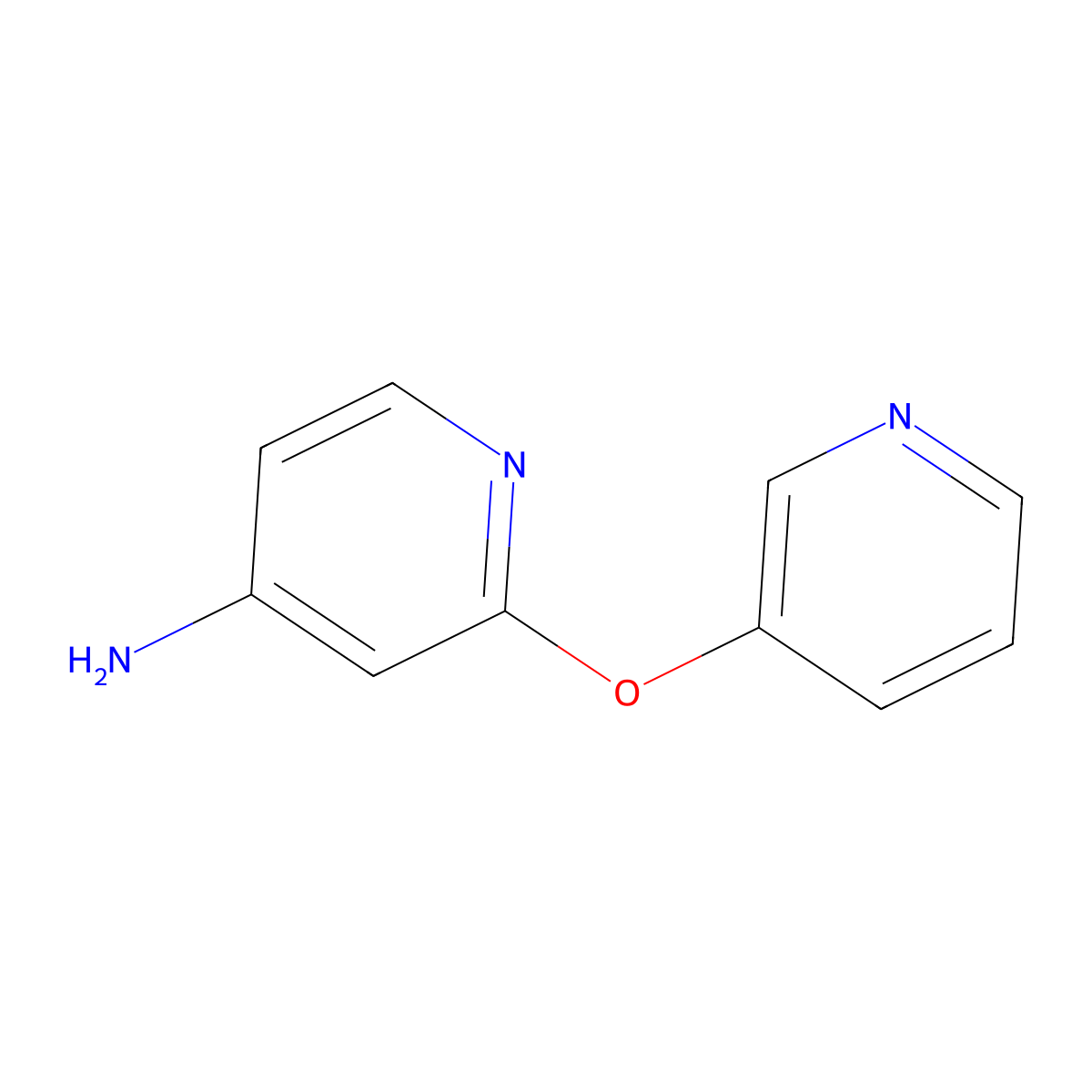 2-(Pyridin-3-yloxy)pyridin-4-amine molecular structure, CAS 181632-57-5