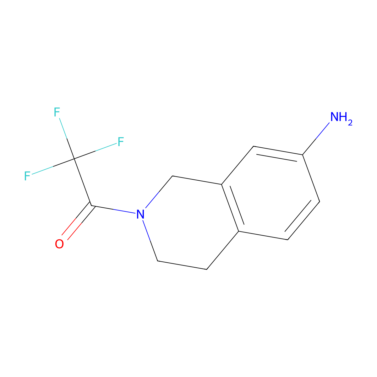 1-(7-Amino-3,4-dihydroisoquinolin-2(1H)-YL)-2,2,2-trifluoroethanone molecular structure, CAS 181634-14-0
