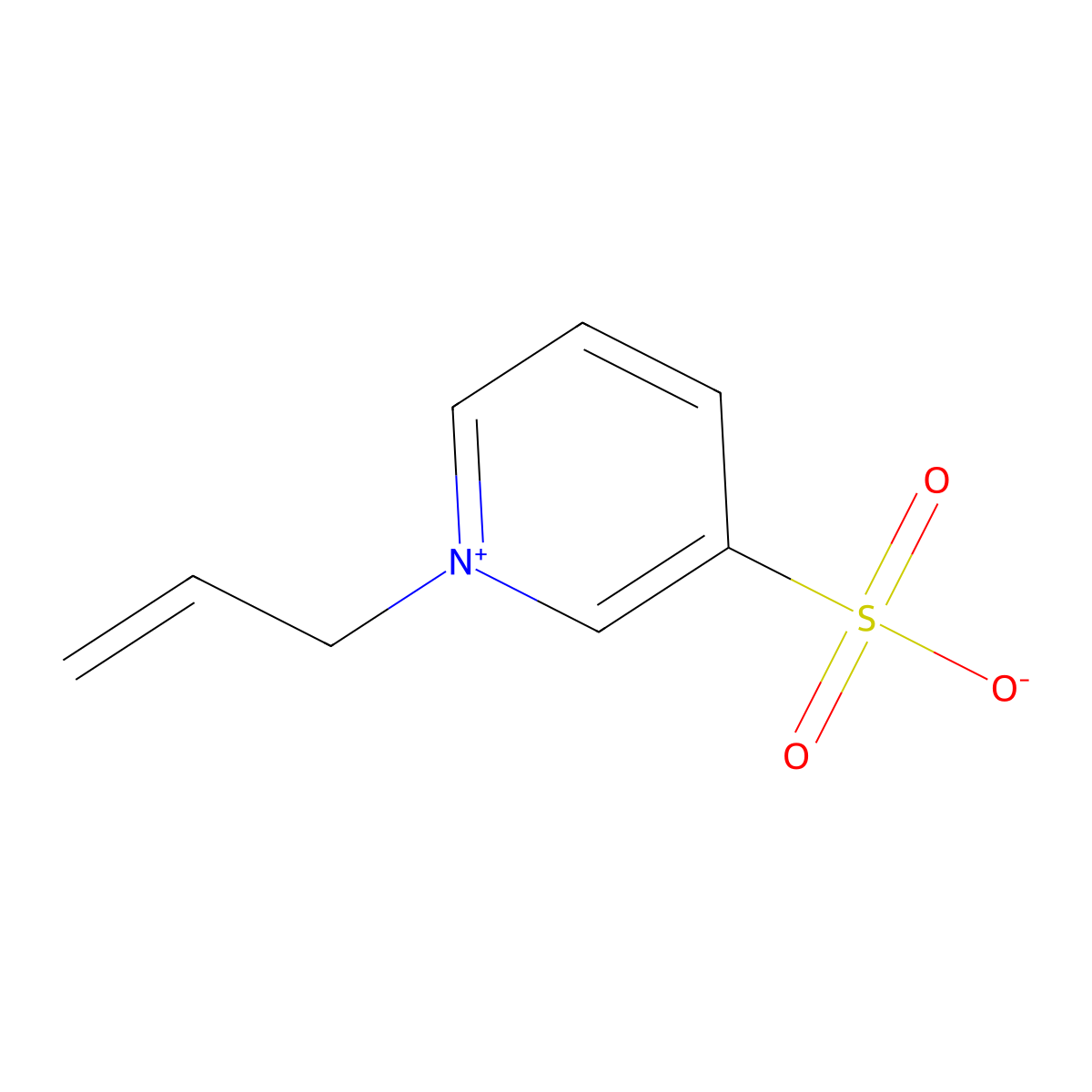 1-Allyl-3-sulphonatopyridinium molecular structure, CAS 18164-94-8