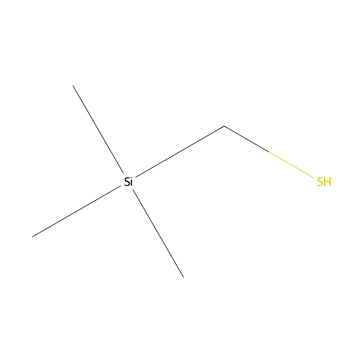 Methanethiol, trimethylsilyl- molecular structure, CAS 18165-76-9