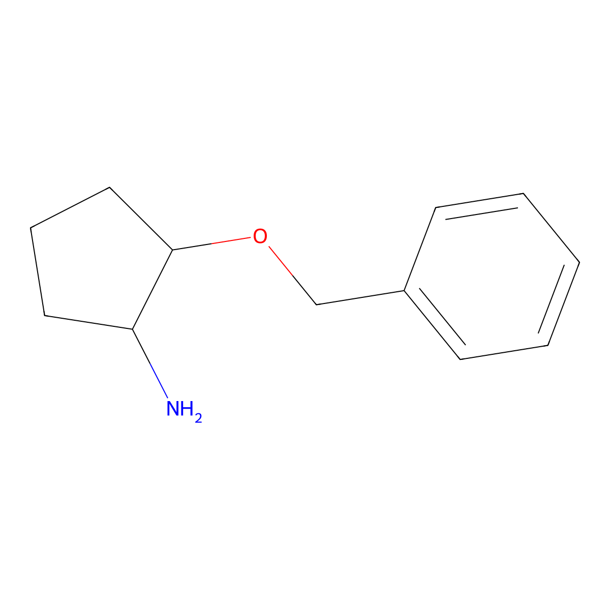 (1S,2S)-1-Amino-2-benzyloxycyclopentane molecular structure, CAS 181657-57-8